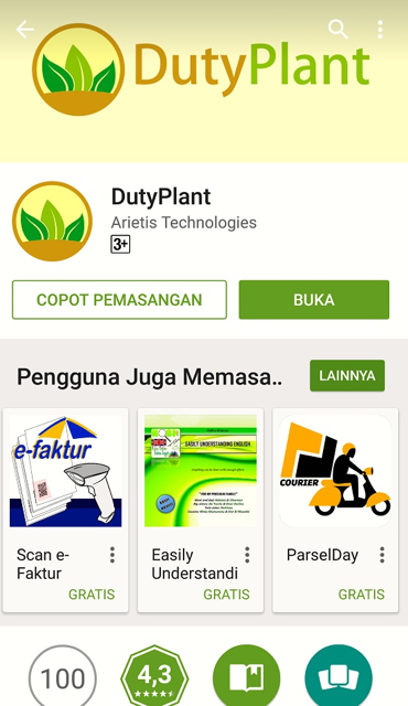 Aplikasi Dutyplant ciptaan mahasiswa UGM untuk mempermudah evaluasi tanaman. Foto: Tommy Apriando