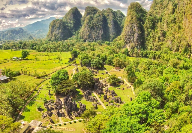 Pemandangan di kawasan Karst Taman Nasional Bantimurung, Maros. Foto: Balai TN Bantimurung