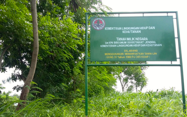 Lahan hutan Perhutani, yang bakal dibangun PLTU unit II. Foto: Indra Nugraha