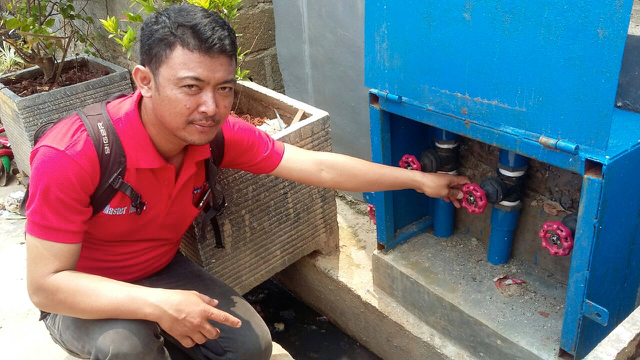 Master Meter RW022 Kampung Sengon, Jakarta Utara. Foto: Indra Nugraha