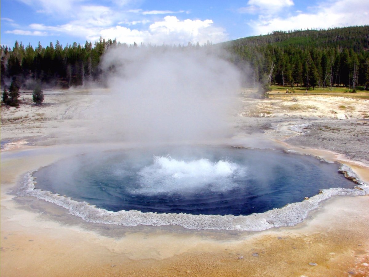 Inilah sungai mendidih yang berada di Yellowstone National Park. Foto: Don Graham