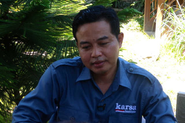Rahmat Saleh, Direktur Karsa Institut. Foto: Andika Dhika