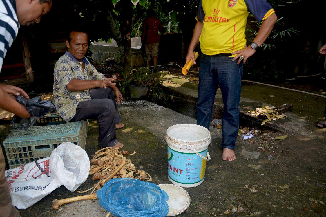Tulang-belulang satwa liar yang akan  dijual ke luar negeri. Foto: WWF