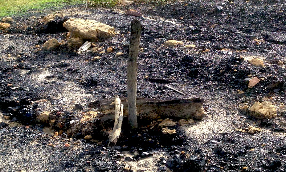 Sisa batubara yang ada di tempat terjatuhnya M.Arham. Foto: Jatam Kaltim
