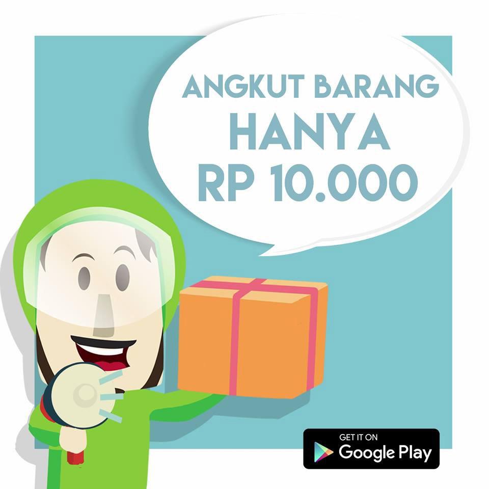 Tarif angkut Rp10 ribu untuk 10 kilometer. Sumber: akun Facebook Angkuts