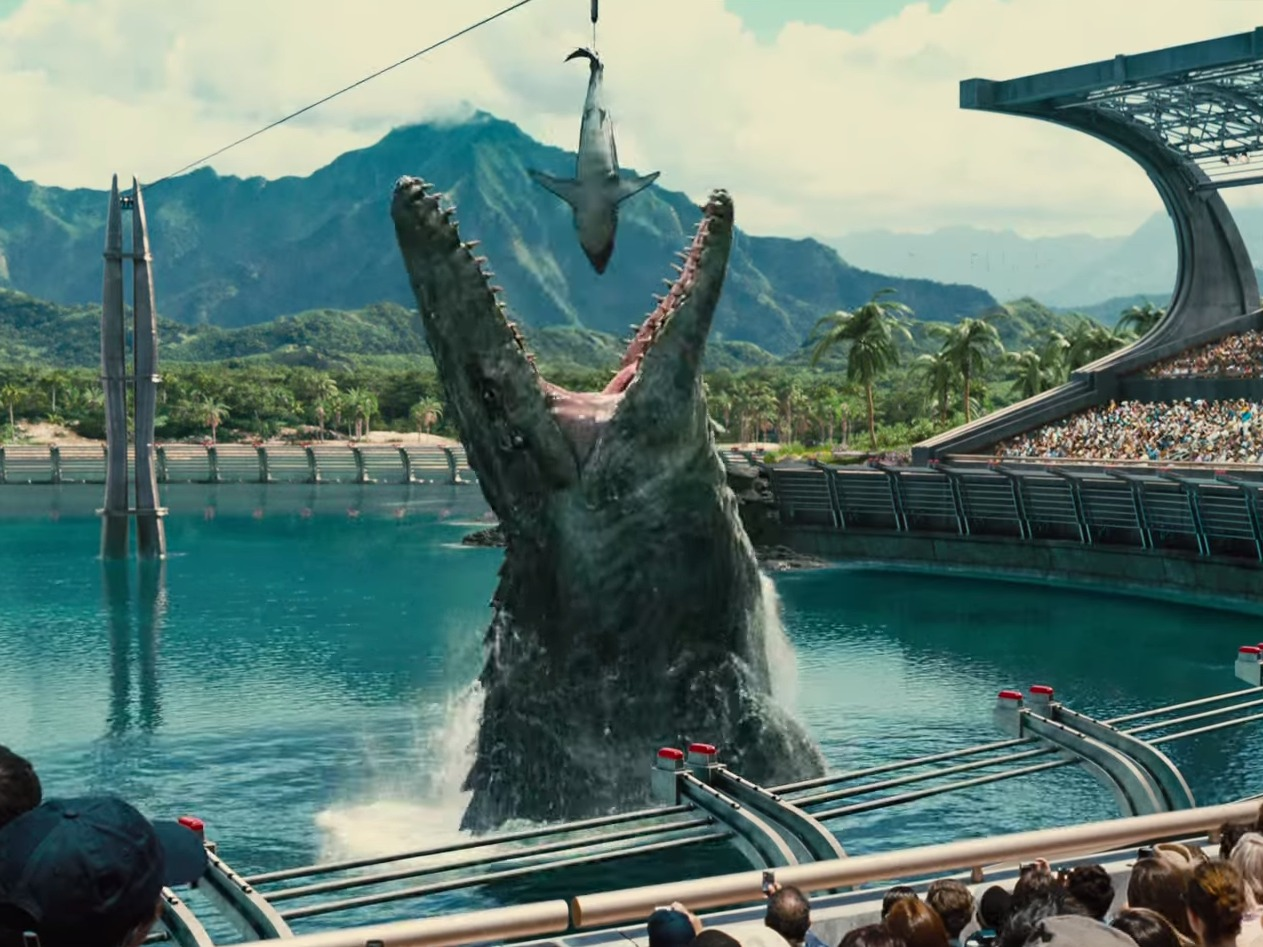 Mosasaurus yang ada di film Jurassic World. Sumber: Ignette2.wikia.nocookie.net
