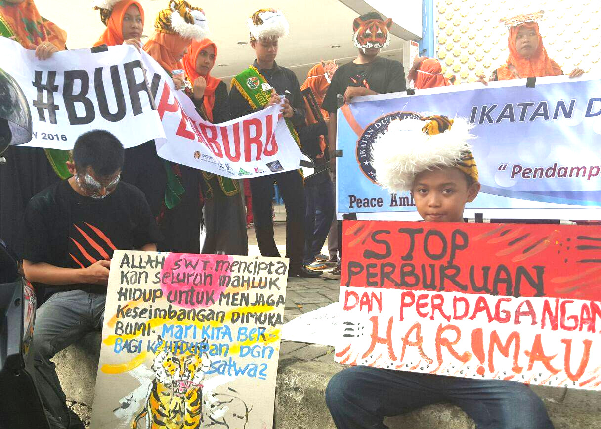 Perayaan Global Tiger Day di Aceh, Mengusung Tema Buru Pemburu. Foto : Forum HarimauKita