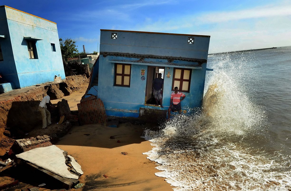 Kehilangan tanah karena bencana buatan manusia. Foto: S L Shanth Kumar / Environmental Photographer of the Year 2016