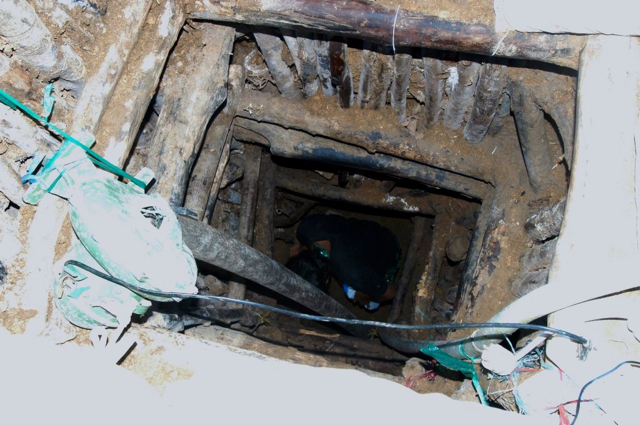 Lubang tambang di Petak 56. Foto: BaFFEL