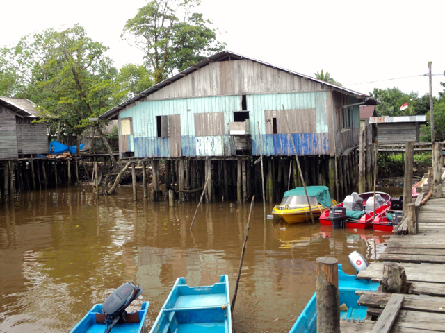 Pemukiman Asmat. Foto: Agapitus Batbual