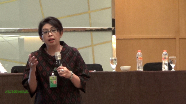 Rosa Vivien Ratnawati, Direktur Pengaduan, Pengawasan, dan Sanksi Administrasi, Direktorat Pengaduan, Pengawasan, dan Sanksi Administrasi KLHK. Foto: Ayat S Karokaro