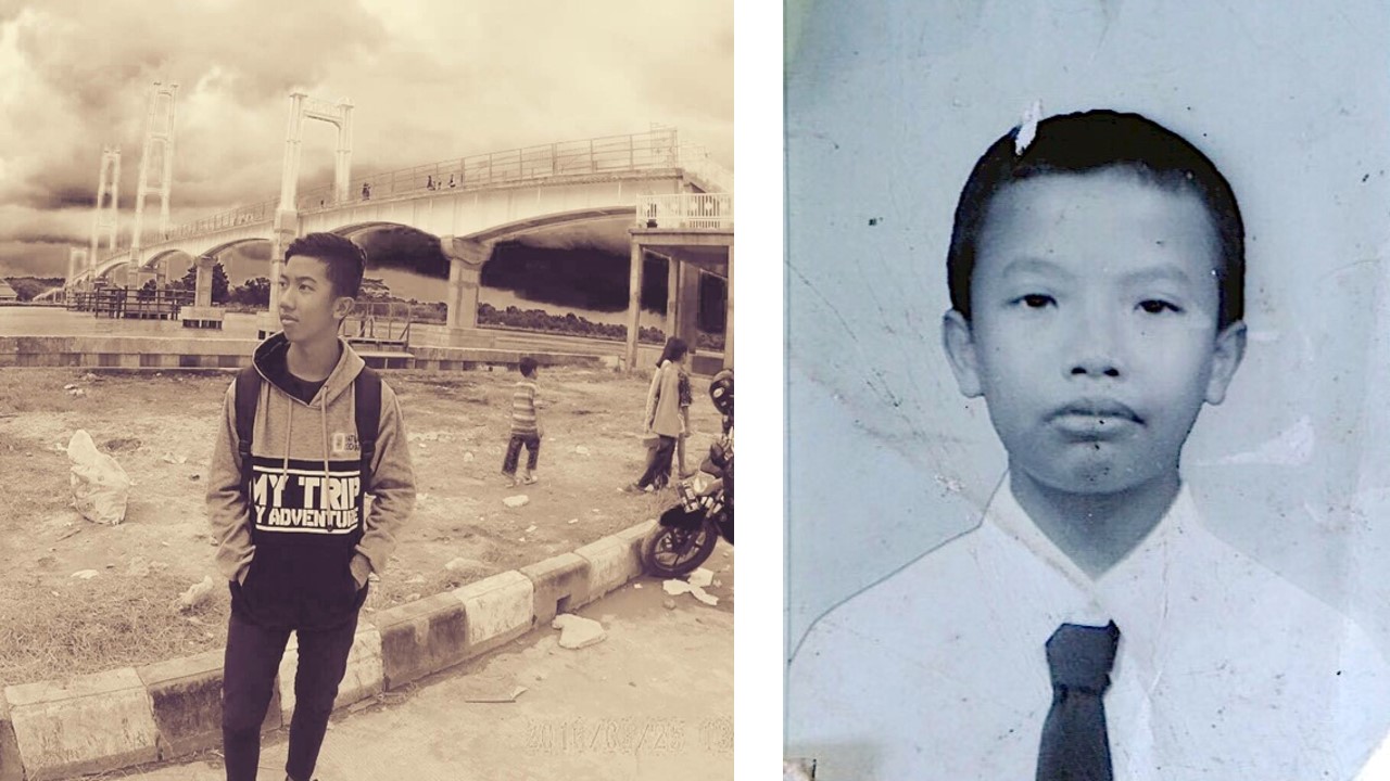 Edy Kurniawan (kiri) dan Dias Mahendra dalam kenangan. Dua pelajar ini tenggelam di lubang yang berada di area konsesi PT. ECI. Sumber foto Jatam Kaltim