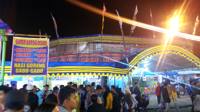 Atraksi keliling di Yogyakarta yang digelar Taman Impian Jaya Ancol. Foto: Tommy Apriando