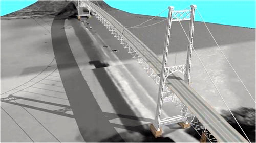 Desain Jembatan Pancasila NTT yang akan dibangun ini bakal dilengkapi turbin-turbin buat pembangkit listrik tenaga arus laut. Foto: Dinas PU NTT
