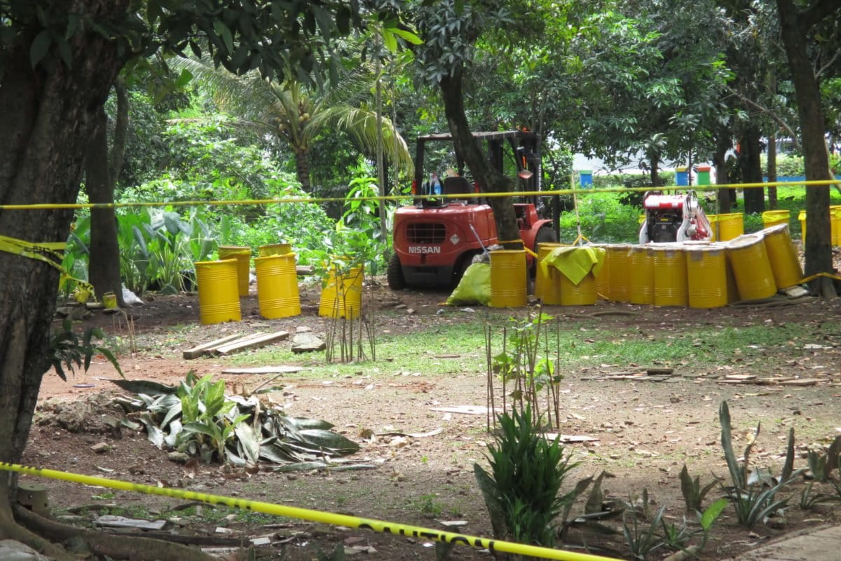 LOkasi temuan radioaktif. Foto: Barita