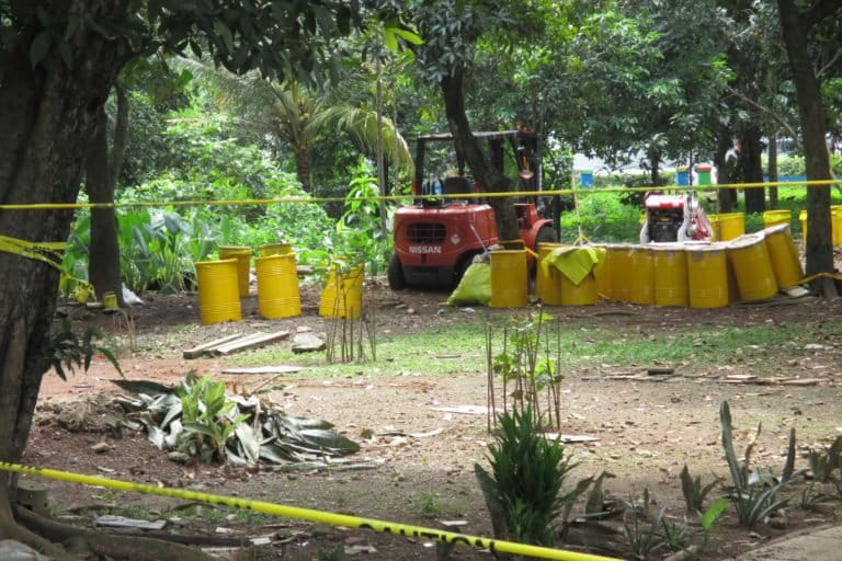 LOkasi temuan radioaktif. Foto: Barita