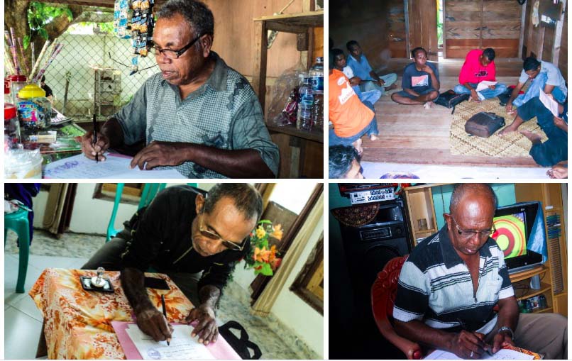 Contoh foto-foto yang diambil oleh para relawan di pedalaman Aru.