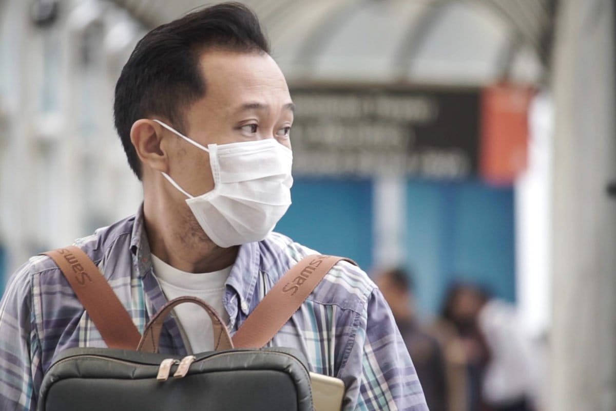 Hidup bersama udara buruk seperti di Jakarta, memaksa warga berpikir, upaya mengurangi paparan, salah satu dengan pakai masker. Foto: Lusia Arumingtyas/ Mongabay Indonesia