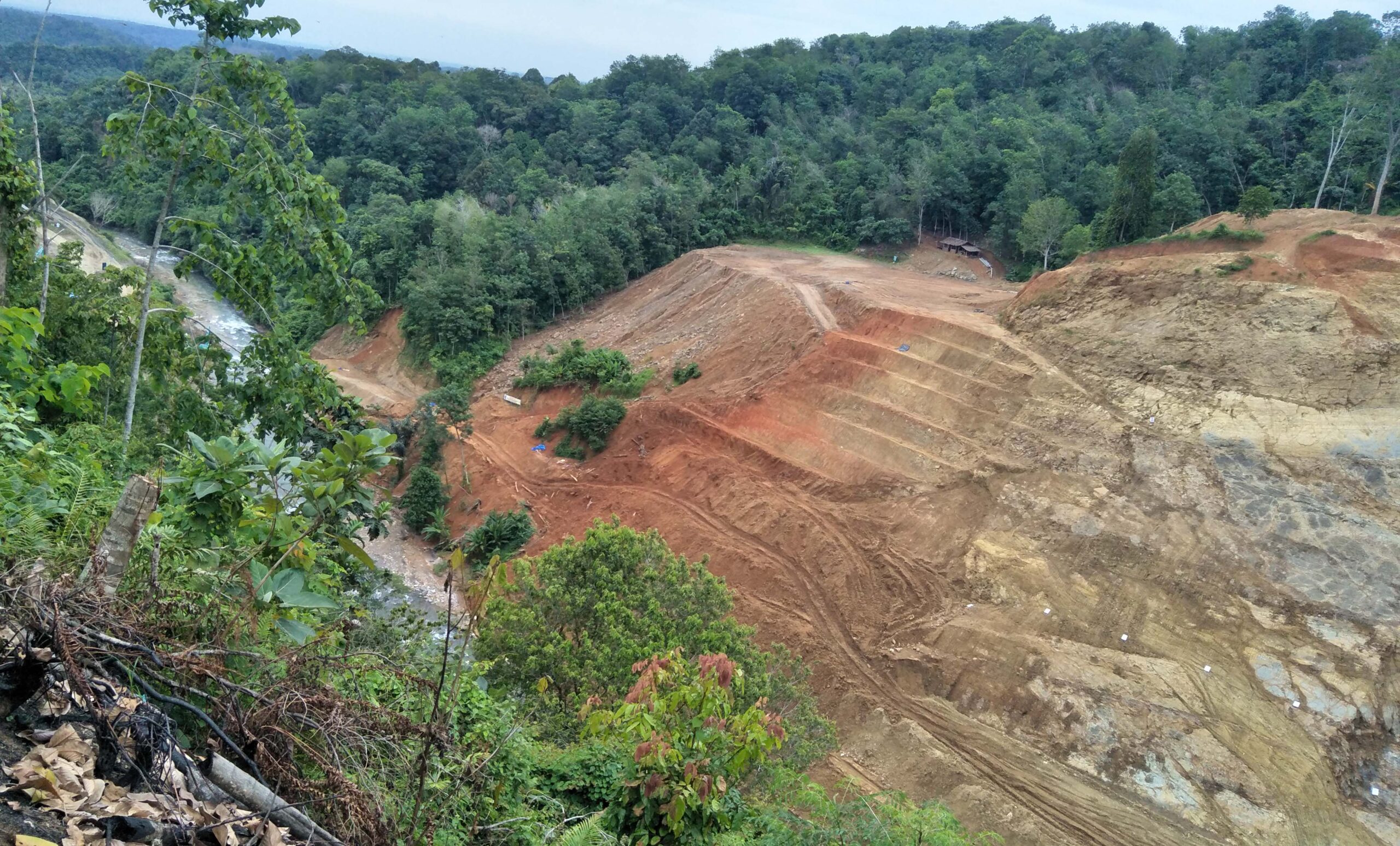 Hutan dan kebun warga yang sudah terbuka untuk bangun Bendungan Lau Simeme. Foto: Foto: Adinda Zahra Novianty/ Mongabay Indonesia