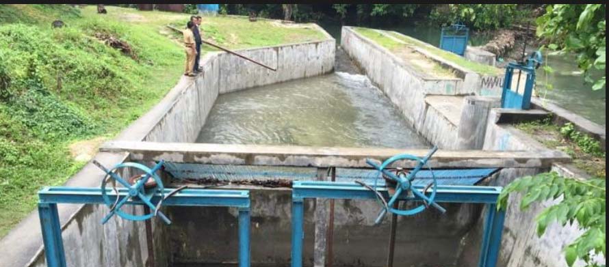 Pembangkit listrik mikro hidro di Sorong Selatan, yang mangkrak sejak 2014. Foto: Kejaksaan Tinggi Papua