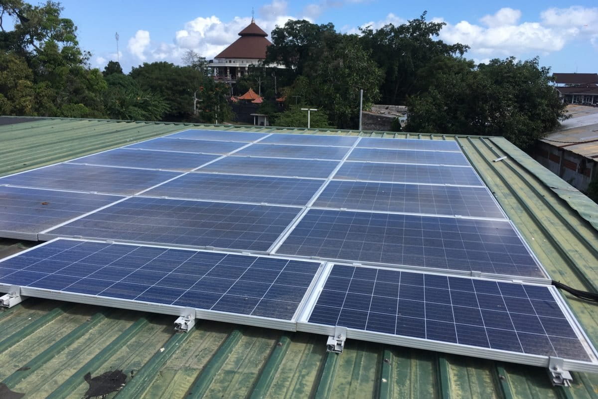 Panel surya di Archimetriz. Foto: Richaldo H/Mongabay Indonesia