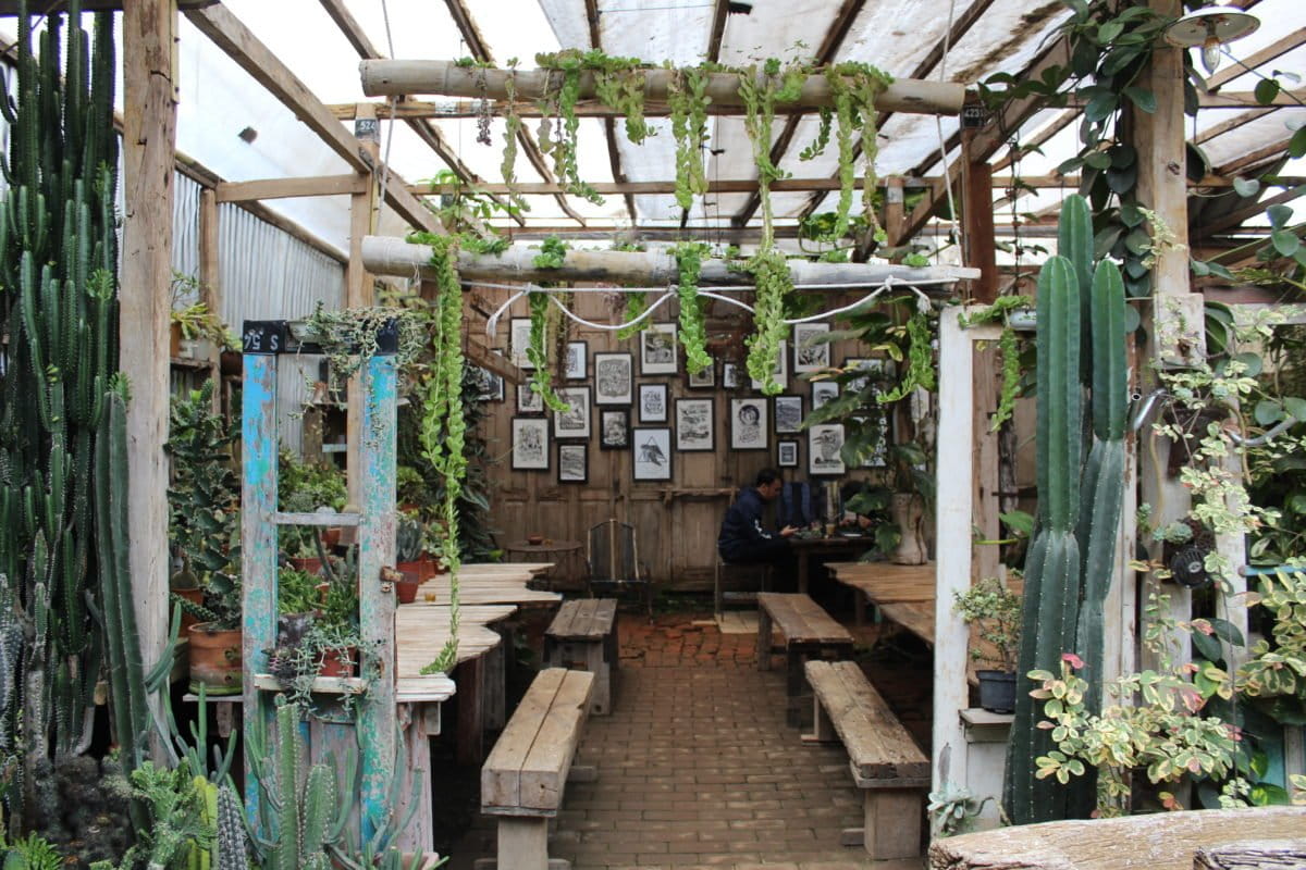 Ruang kerja penulis Atlas Burung Indonesia di Retrorika Coffee Bar and Resto yang didirikan Swiss Winasis Bagus Prabowo.. Foto: Eko Widianto/ Mongabay Indonesia