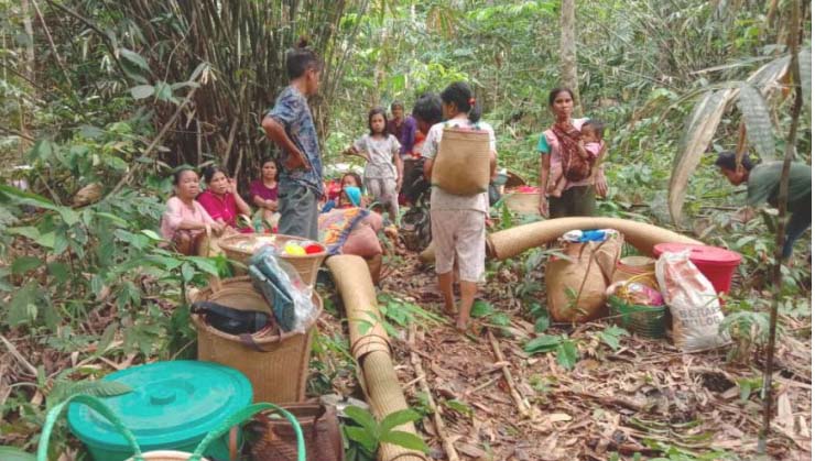Komunitas AMAN di Kalsel, yang jadi korban banjir bandang. Foto: AMAN