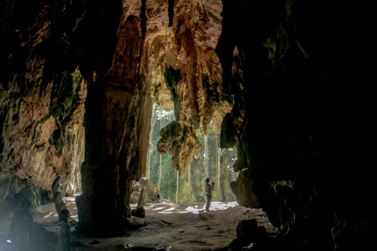  Pemandangan di dalam Leang Paningnge. Foto: Eko Rusdianto/ Mongabay Indonesia