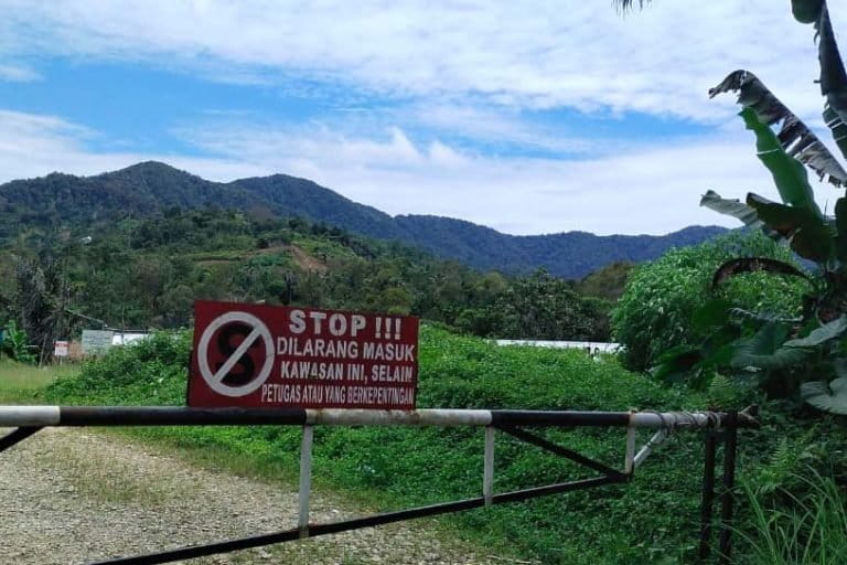 Lok ini yang akan jadi gudang bahan peledak. Foto: Ayat s Karokaro/ Mongabay Indonesia
