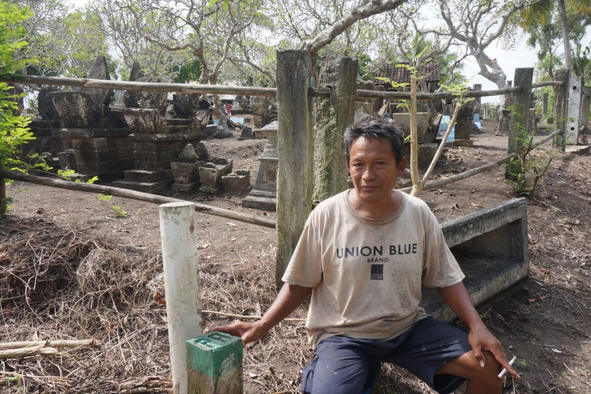 Patok PAG di pemakarman di Kulonprogo. Foto: Lusia Arumingtyas/ Mongabay Indonesia