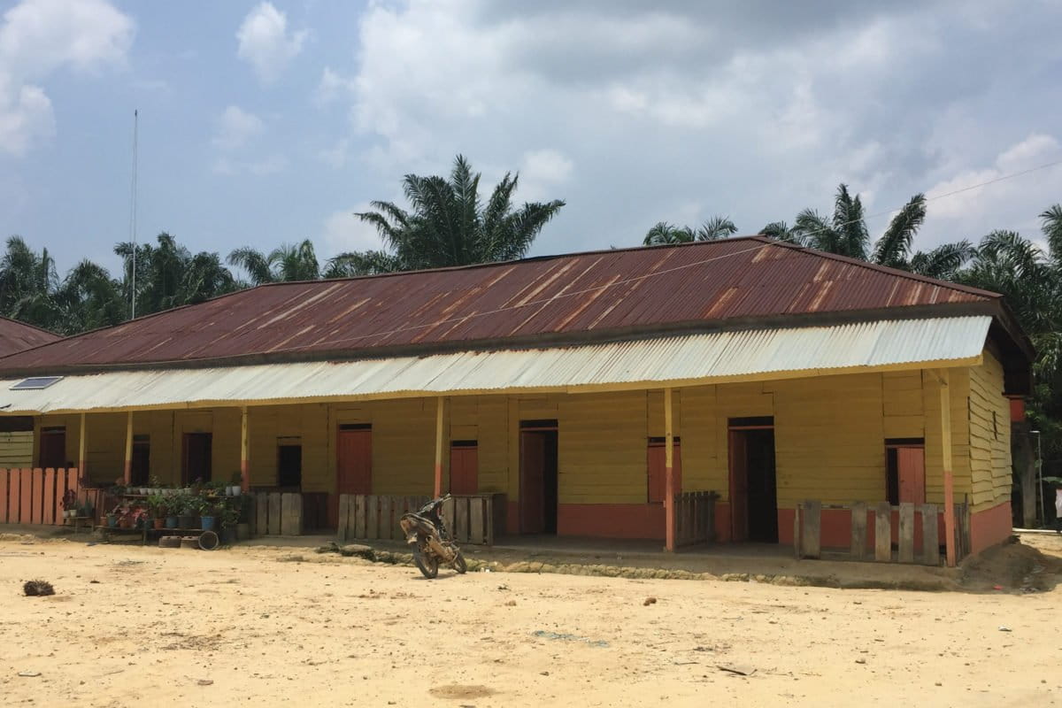 mess para pekerja kebun PT Bagas Indah Perkasa di Indragiri Hulu, Riau Foto: Tim Kolaborasi