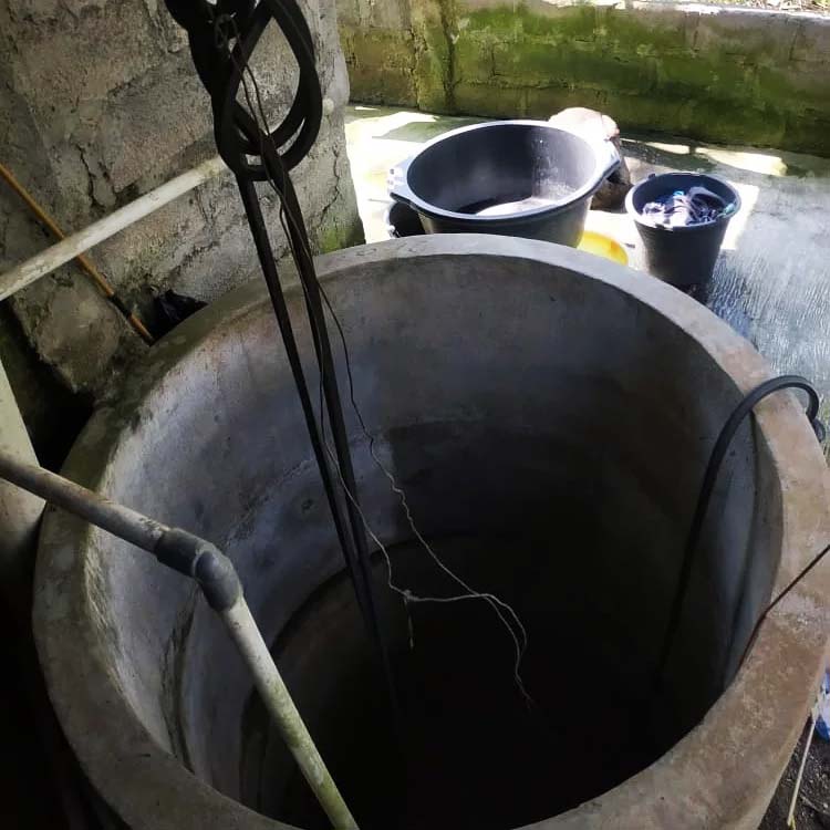 Sumur mulai kering. Foto: dokumen PMKP
