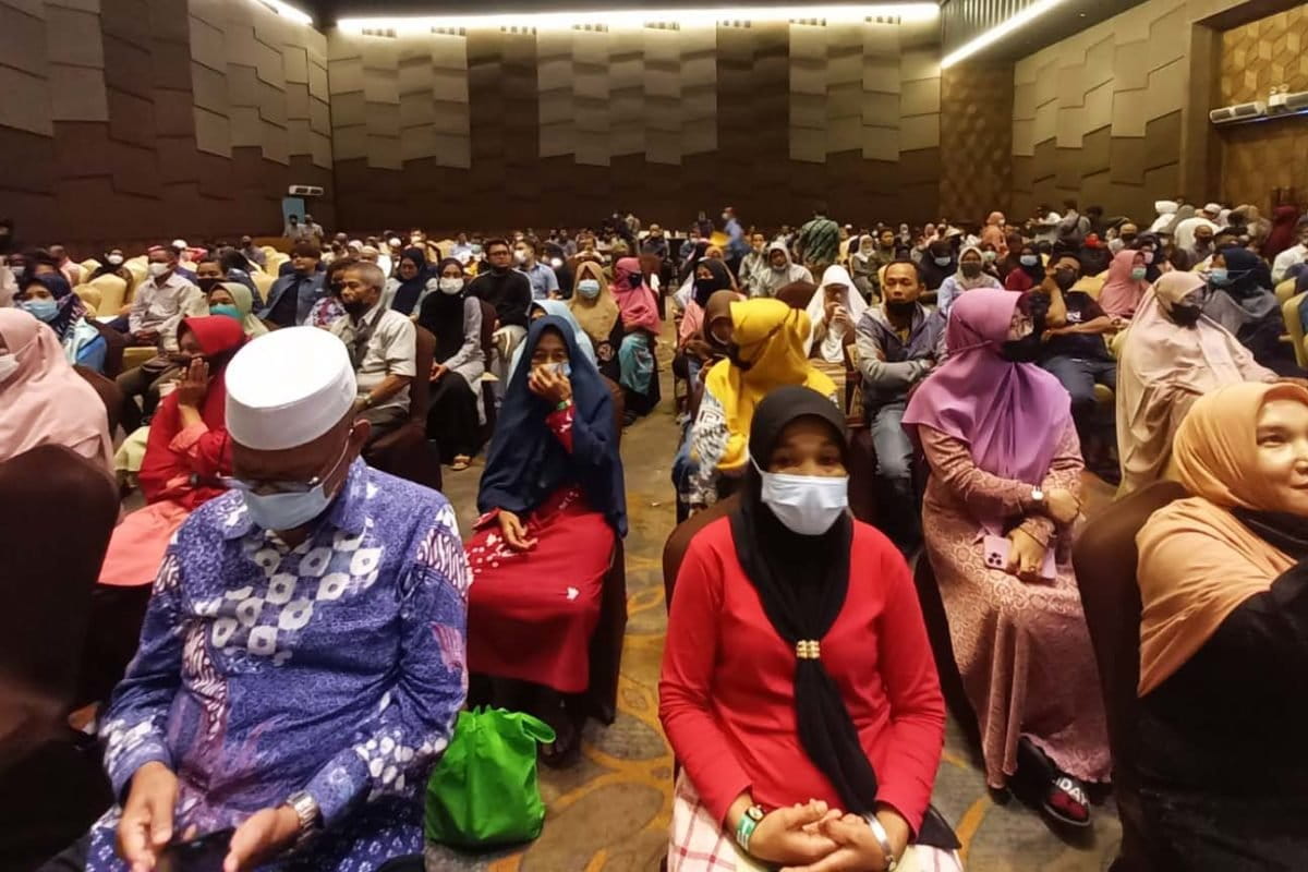 Rapat anggota pemilihan ketua akhir Desember 2021, dan Anthony Hamzah, keluar sebagai ketua kembali. Foto: Kopsa M