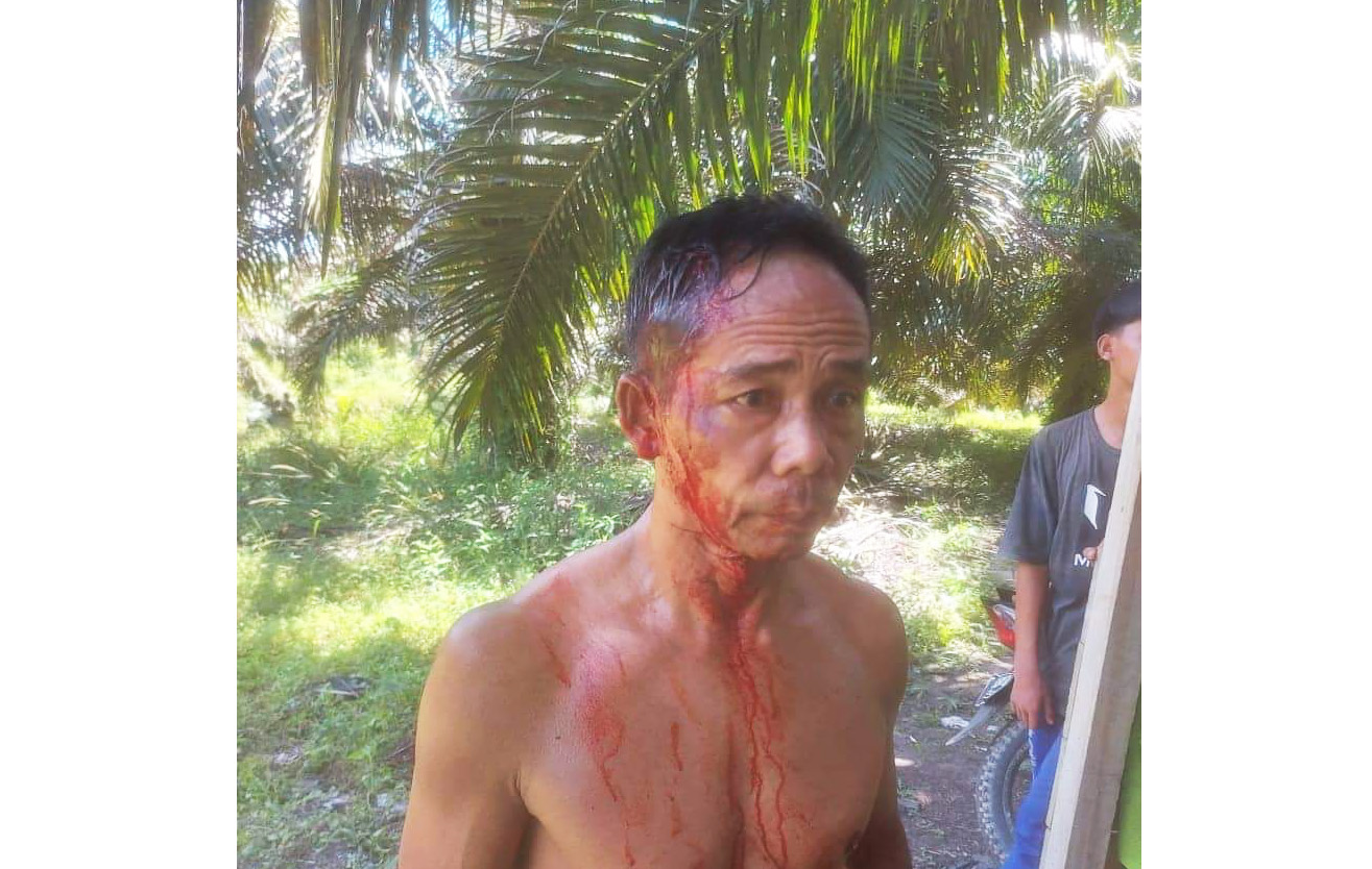 Warga petani yang kena aniaya okbum Brimob di Ketapang, Kalimantan Barat. Foyo: Istimewa