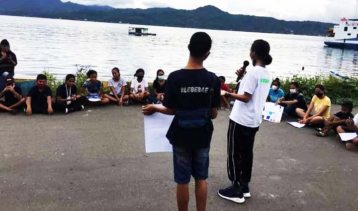 Sosialisasi lingkungan oleh Komunitas Lebebae. Foto: Komunitas Lebebae