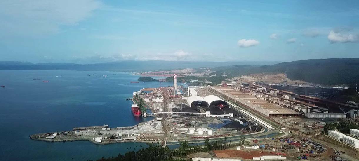 Kawasan PT WIP di Halmahera Tengah. Foto: Christ Belseran/ Mongabay Indonesia