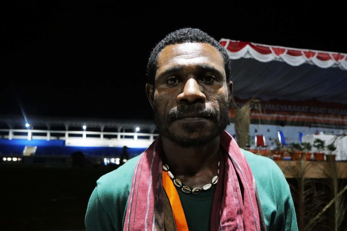 Semfani Ulimpa, angota Damannas Region Papua. Foto: Asrida Elisabeth/ Mongabay Indonesia 