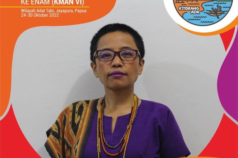 Rukka Sombolinggi, Sekjen AMAN saat ini yang juga akan ikut pemilihan Sekjen AMAN 2022-2027. Foto: Facebook Rukka Sombolinggi