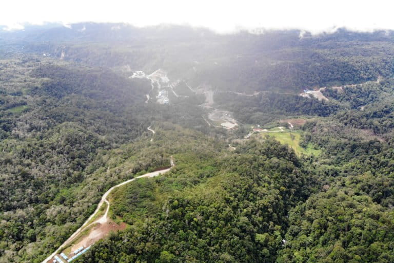 Lokasi pembangunan proyek PLTA Batang Toru. Foto: Junaidi Hanafiah/ Mongabay Indonesia