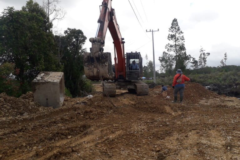 Pembukaan lahan food estate di Humbang Hasundutan. Foto: Yael Stephany