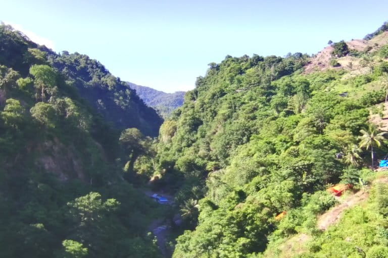 Pemandangan dari atas kawasan yang bakal jadi tambang emas di Bone Bolango. Foto: Sarjan Lahay/ Mongabay Indonesia