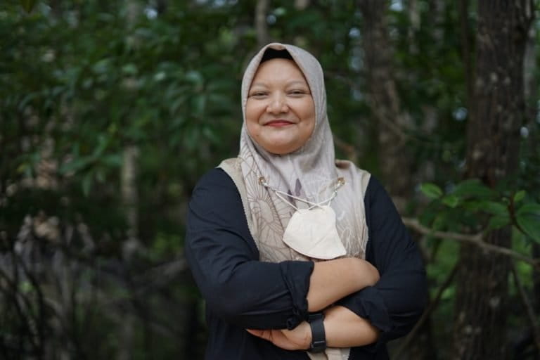Meilinda Suryani Harefa, Dosen Universitas Negeri Medan juga aktidf di Yagasu. Foto: Barita News Lumbanbatu/ Mongabay Indonesia