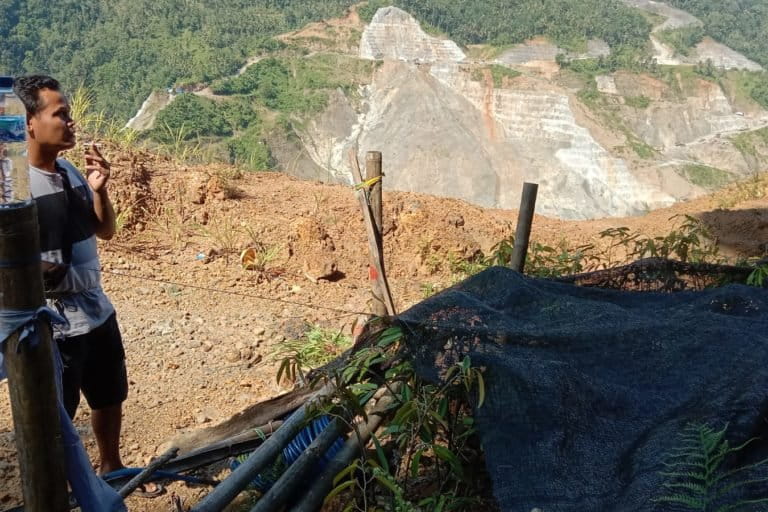 Lahan terdampak proyek Bendungan Bener. Meski di luar peta lokasi, lahan miliknya digerus tanpa ada ganti rugi. Foto: A. Asnawi