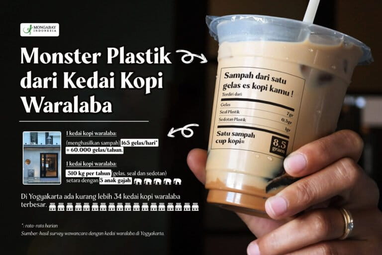 Monster Plastik dari Kedai Waralaba. Infografik: Hidayaturohman