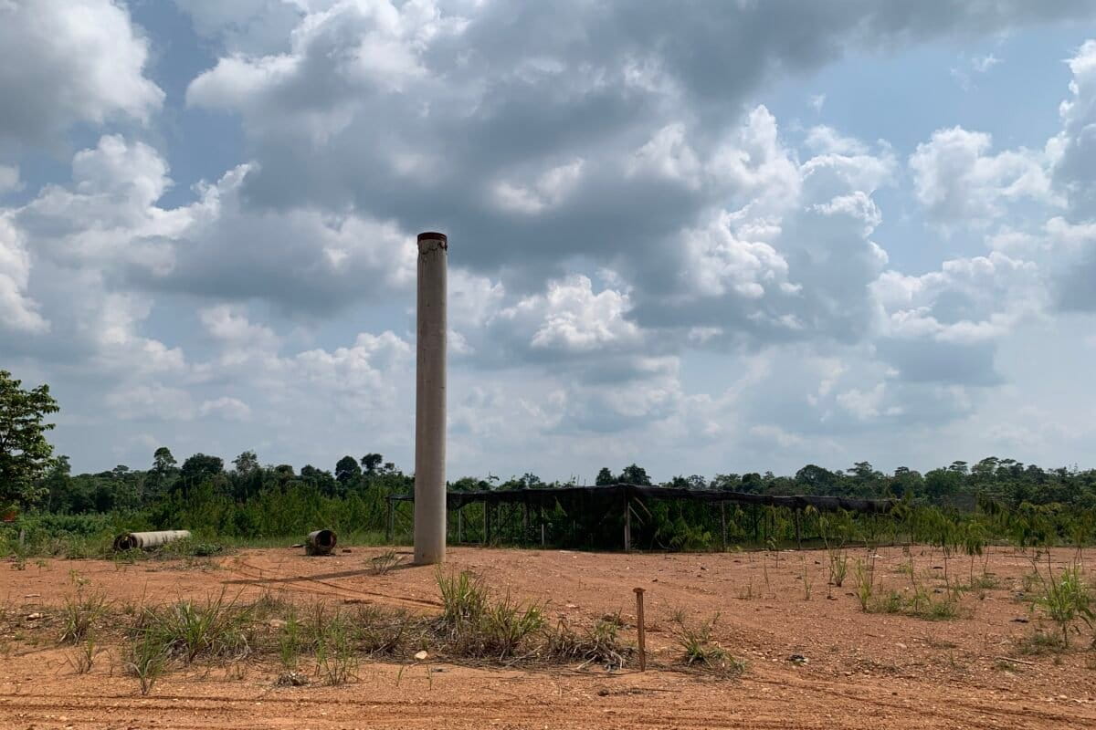 Lokasi groundbreaking PLTU Mulut Tambang Jambi-1 di Desa Pemusiran, Kecamatan Mandiangin, Kabupaten Sarolangun. Foto: Teguh Supriyanto/ Mongabay Indonesia