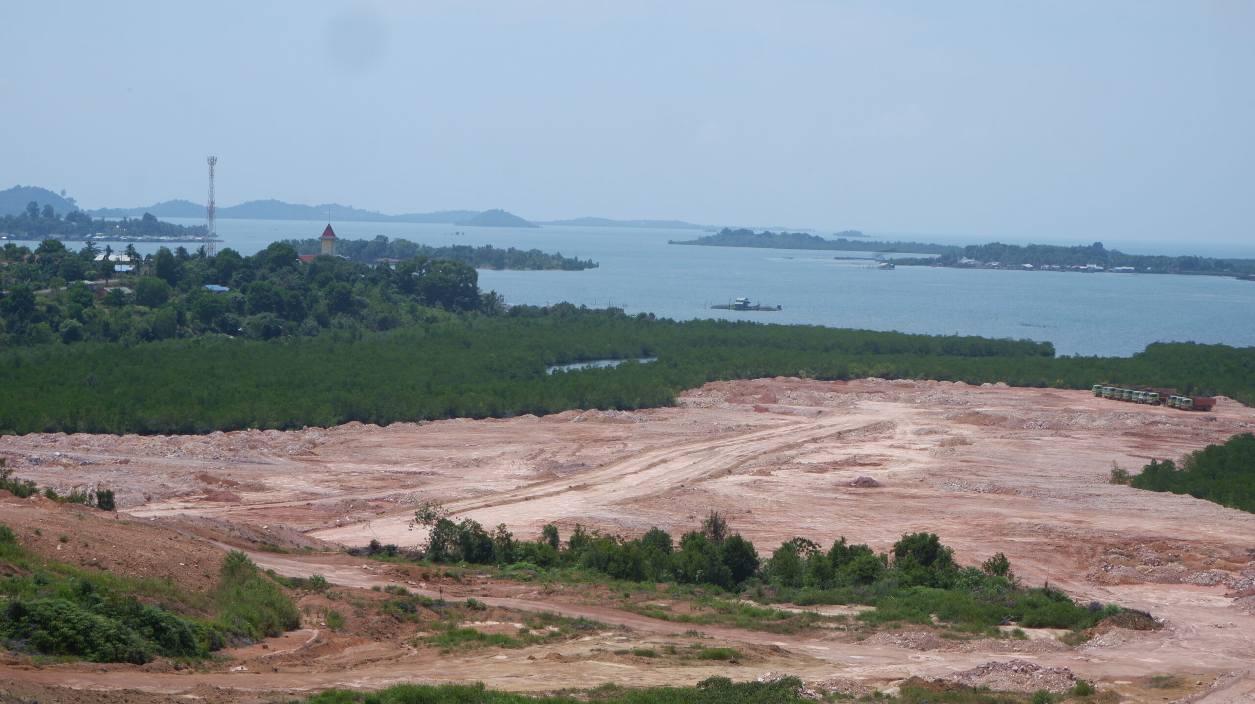 Hutan mangrove yang habis terbabat untuk keperluan industri dan perumahan di pesisir Pulau Batam. Foto: Yogi Eka Sahputra/Mongabay Indonesia