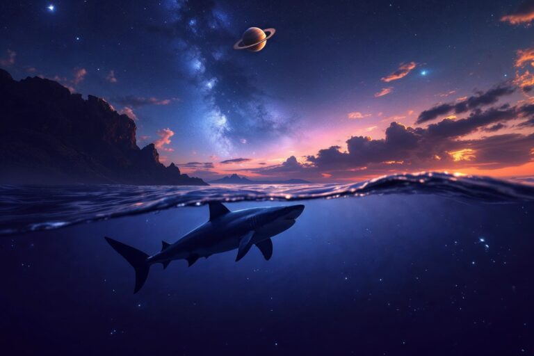 Hiu ternyata lebih tua dari cincin saturnus | Diproduksi menggunakan teknologi AI FLux 1.0