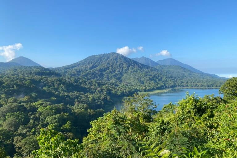 Lanskap Danau Tamblingan, Kabupaten Buleleng, Bali dikelilingi Alas Mertajati. Hutan ini memiliki luas 1.336 hektar. Foto: I Gusti Ayu Septiari/Mongabay Indonesia.